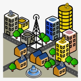 Clipart Cities And Towns, HD Png Download, Free Download