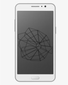 Smartphone With Cracked Display - Smartphone, HD Png Download, Free Download