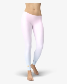 Pink To Azure Leggings With Chakra Symbols At The Ankles - Leggings, HD Png Download, Free Download