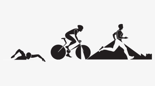 Rider Clipart Bike Rally - Cycling Running And Swimming, HD Png Download, Free Download