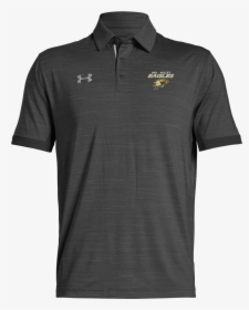 Under Armour Elevated Polo Front View In Black With - Polo Shirt, HD Png Download, Free Download