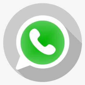 Icono Whatsapp Png Gris, Transparent Png, Free Download