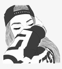 #girl #tumblr #drawing #tumblrgirl #tumblrdrawing #girldrawing - Drawing Tumblr Girl, HD Png Download, Free Download