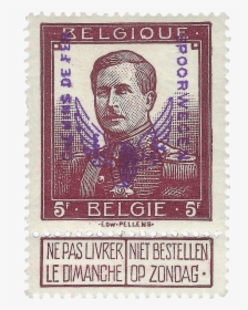 5fr Plum Stamp, - Belgique Stamp, HD Png Download, Free Download