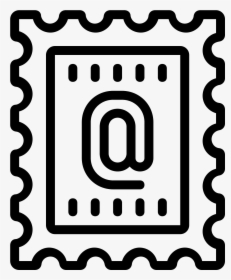 Transparent Mail Clipart Black And White - Post Stamp Vector, HD Png Download, Free Download