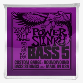 Ernie Ball Power Slinky 5 String Nickel Wound Electric - Ernie Ball Bass 5, HD Png Download, Free Download