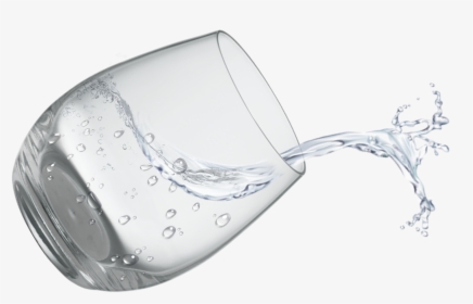 Warm Salt Water - Glass Of Water Spilling, HD Png Download, Free Download