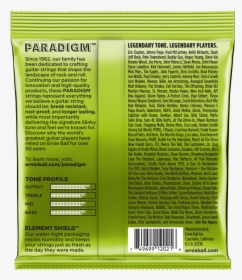 Ernie Ball Strings Backside Package, HD Png Download, Free Download