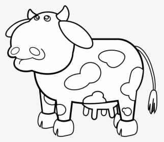 Cow Outline - Outline Of A Cow, HD Png Download, Free Download
