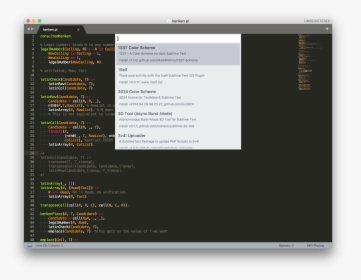 Sublime Text Package Control Nastran, HD Png Download, Free Download