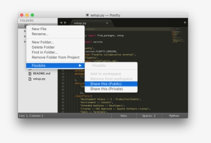 Folder As Workspace In Sublime, HD Png Download, Free Download
