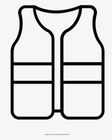 Bulletproof Vest Coloring Page - Bulletproof Vest Coloring, HD Png Download, Free Download