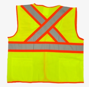 Deluxe High Visibility Fluorescent Safety Vest - High-visibility Clothing, HD Png Download, Free Download