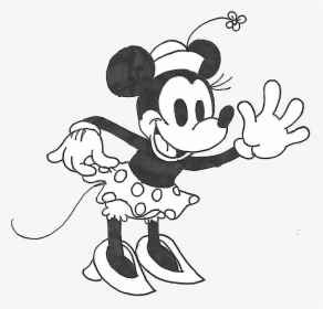 Minnie Mouse Circa New Room Ideas Pinterest Png Minnie - Old Minnie Mouse Drawing, Transparent Png, Free Download