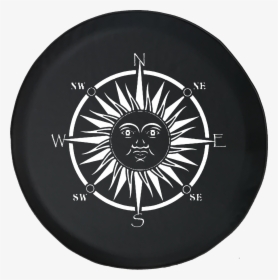 Spare Tire Cover Sun Compass Celestrial North Camperfor - Cacao Tea, HD Png Download, Free Download