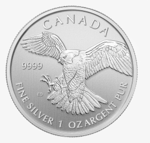 1 Ounce Silver Canadian Peregrine Falcon"   Title="1 - 1 Oz Silver Canadian Peregrine Falcon, HD Png Download, Free Download
