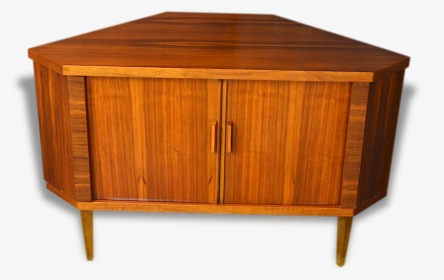 Scandinavian Design Corner Cabinet In Walnut Vintage - Cupboard, HD Png Download, Free Download