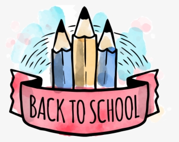 Back To School - Back To School Watercolor Clipart, HD Png Download, Free Download