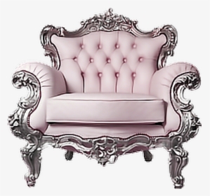 #vintage #furniture #chair - White Vintage Sofa Png, Transparent Png, Free Download