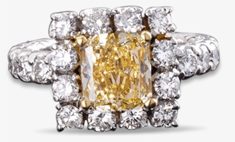 Fancy Light Yellow Diamond Ring, - Fancy Light In Png, Transparent Png, Free Download