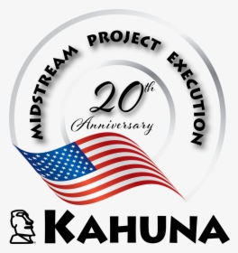 Kahuna 20 Year Logo V2 Black - Kennedy Space Center, Apollo-saturn V Center, HD Png Download, Free Download