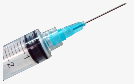 Syringe Blue Top - Needle Injection Transparent Background, HD Png Download, Free Download