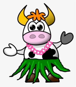 Banner Library Cow Eating Grass Clipart - Hula Cow, HD Png Download, Free Download