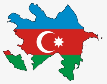 World Flags Clipart - Azerbaijan Map With Flag, HD Png Download, Free Download