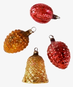 Antique German Embossed Bumpy Glass Christmas Ornaments - German Vintage Glass Christmas Ornaments, HD Png Download, Free Download