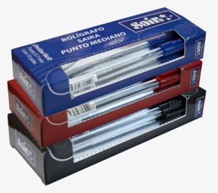 Boligrafo Png -bolígrafo Saira Punto Mediano - Box, Transparent Png, Free Download