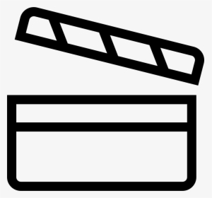 Clapperboard Filming Tool Outline To Number Scenes - Filmacion Png, Transparent Png, Free Download