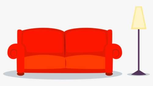 Sofa Cartoon Wiado Red Clipart , Png Download - Cartoon Couch Png, Transparent Png, Free Download