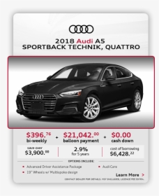 Transparent Audi Car Png - Audi A5 Sportback Komfort, Png Download, Free Download