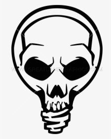Skull Light Bulb Clip Art, HD Png Download, Free Download