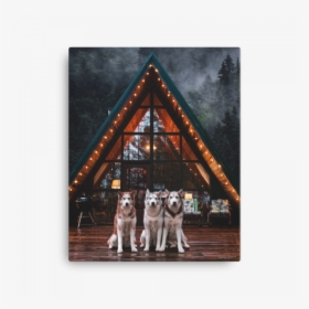 Husky Dog And Cabin, HD Png Download, Free Download