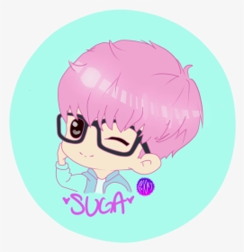 Suga Bts Chibi Png , Png Download - Kpop Suga Bts Cute Easy Drawings, Transparent Png, Free Download