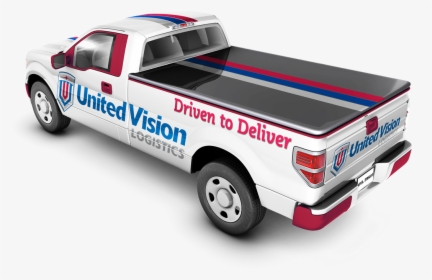 Uvl Truck Mock-up Back View White - Pickup Truck, HD Png Download, Free Download