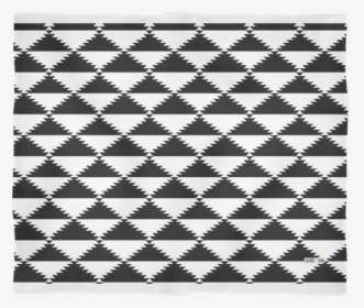 Aztec Pattern Triangle, Black White Blanket, 3 Sizes - 3d Sphere Optical Illusion, HD Png Download, Free Download