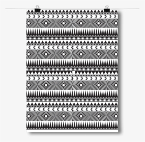 Black And White Aztec Pattern, HD Png Download, Free Download