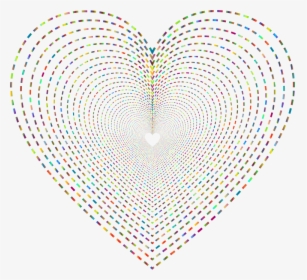 Dashed Line Art Heart Tunnel 2 No Background - Dashed Line Art, HD Png Download, Free Download