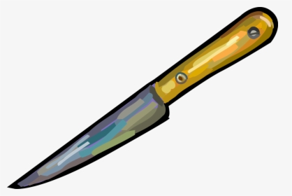 Vector Illustration Of Kitchen Paring Knife All-purpose - Knife Clip Art, HD Png Download, Free Download