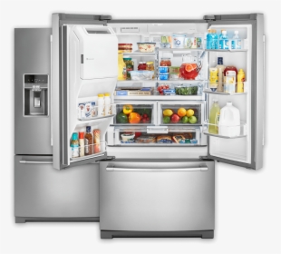 Maytag French Door Refrigerator With Doors Open And - Maytag Mft2772hez, HD Png Download, Free Download