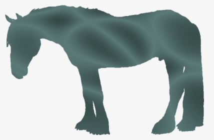 Running Draft Horse Black And White Illustration Royalty - Stallion, HD Png Download, Free Download