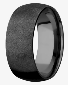 Men"s Customizable Black Zirconium Domed Textured Ring - Bangle, HD Png Download, Free Download