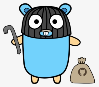 Say Hello To Gitrob Gopher - Golang Mascot, HD Png Download, Free Download