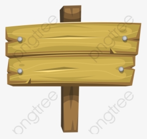 Nail Clipart Wood - Wood Sign Cartoon Png, Transparent Png, Free Download