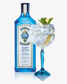 Bombay Sapphire Bottle - Bombay Sapphire, HD Png Download, Free Download