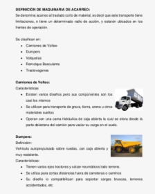 Caracteristicas De Una Volqueta, HD Png Download, Free Download