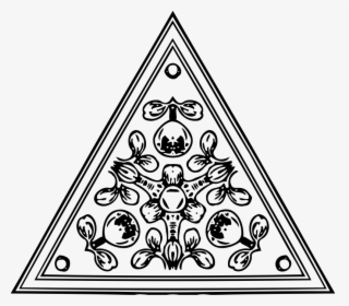 Triangular Ornament - Drawing, HD Png Download, Free Download
