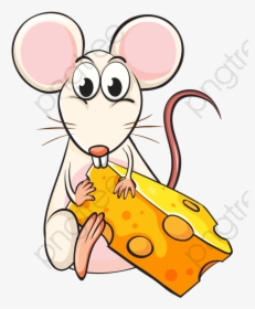 Cheese Clipart Mouse - Mouse Eating Cheese Clipart, HD Png Download, Free Download